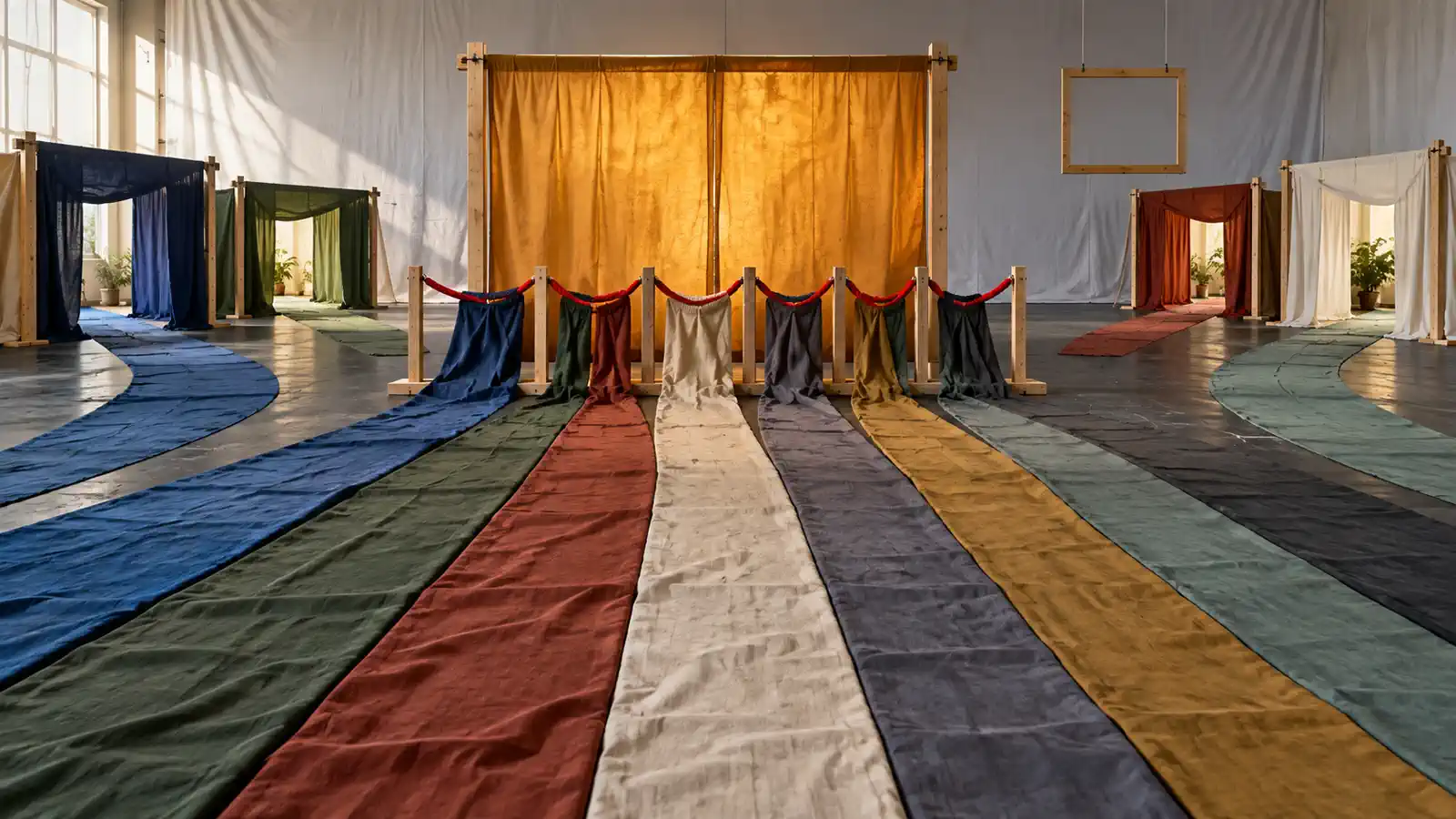 Full-scale fabric pathways meet a guarded gate, with alternate routes ready but not yet connected.